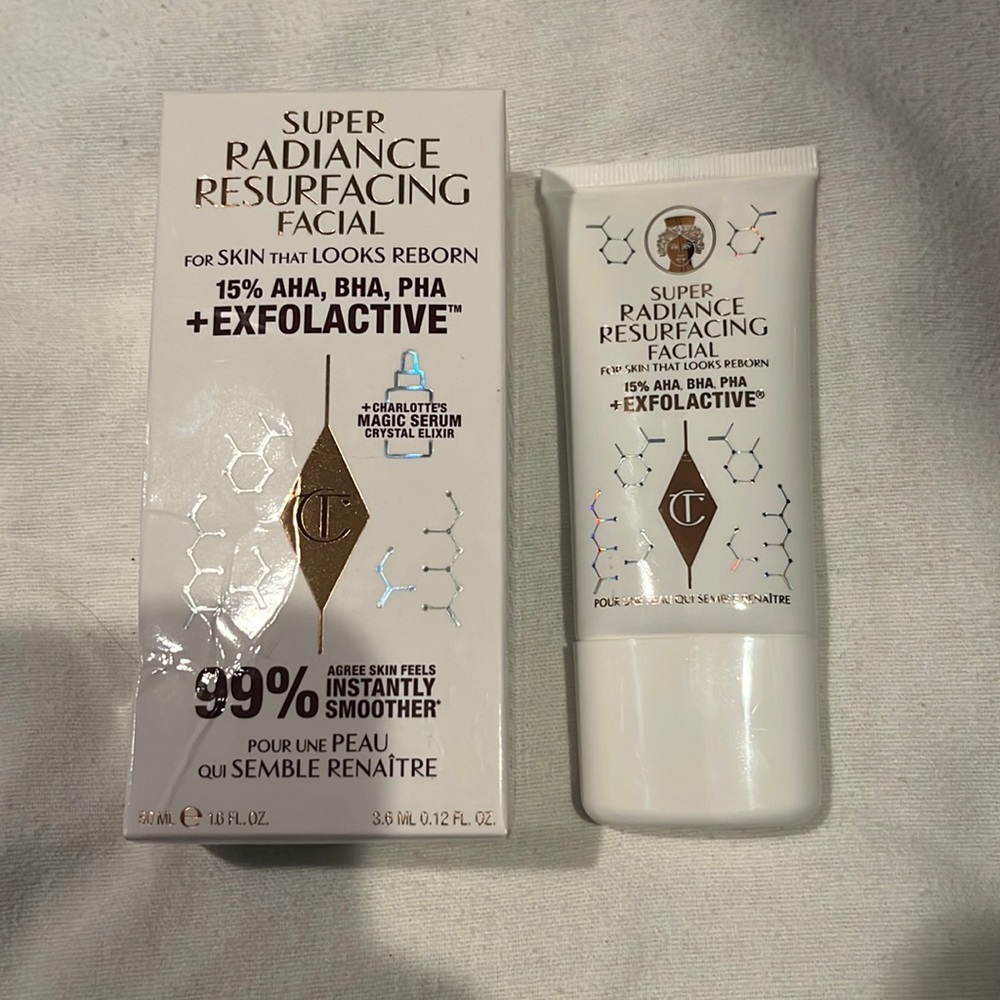 Brand new inbox, CHARLOTTE TILBURY radiance, resurfacing facial mask